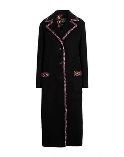 Etro Three-buttoned Coat In Black