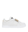 Dolce & Gabbana Dolce E Gabbana Mens White Leather Sneakers In Bianco