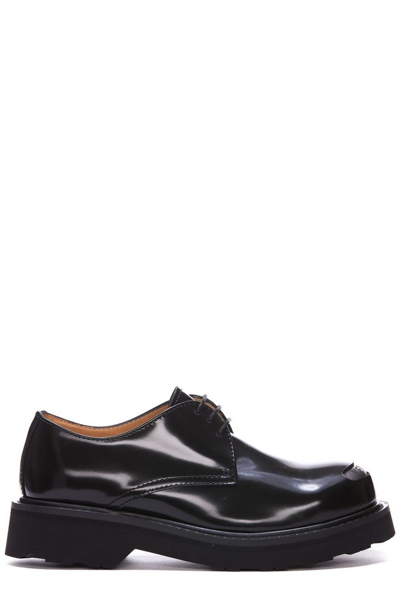 Kenzo Smile Lace-up Derby Shoes In Black