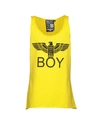 Boy London Tank Top In Yellow