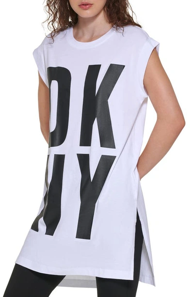 DKNY Stretch Tunica fasciatoio la-shirt taglia XL 42 NUOVO 