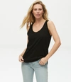 Michael Stars Sarah Boyfriend Tank In Black