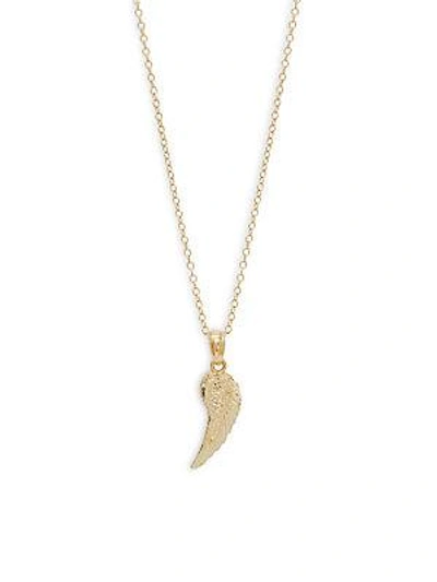 Saks Fifth Avenue Women's 14k Gold Angel Wing Pendant Necklace