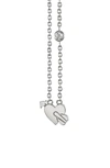 Shy By Se Lovestruck Diamond Emoji Necklace In Silver