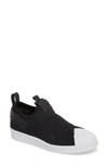 Adidas Originals Women's Superstar Slip-on Sneakers In Core Black/ Core Black/ White