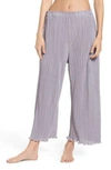Lacausa Mika Pleated Lounge Pants In Fog