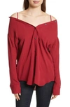Theory Tamalee Silk Shirt In Bright Raspberry