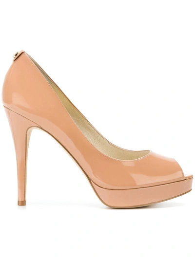 Michael Michael Kors York Peep-toe Pumps - Neutrals In Nude & Neutrals