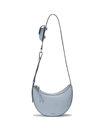 Oryany Rookie Half-moon Leather Crossbody Bag In Space Blue