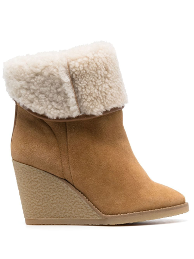 Isabel Marant Totam Leather Ankle Boots In Tan