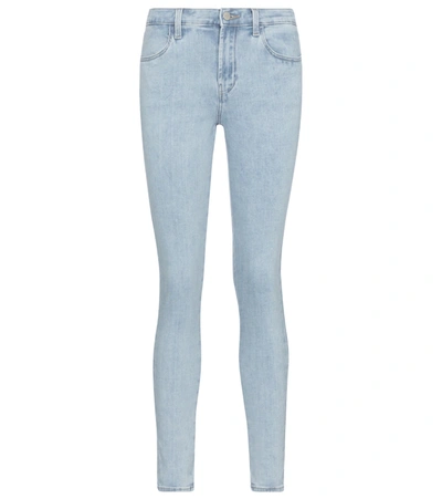 J Brand Sophia Mid-rise Skinny Jeans In Blue