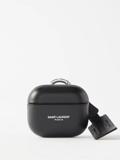 Saint Laurent Logo-print Leather Airpods 3 Case