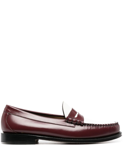 G.h. Bass & Co. Weejuns Heritage Larson Leather Loafers In Red