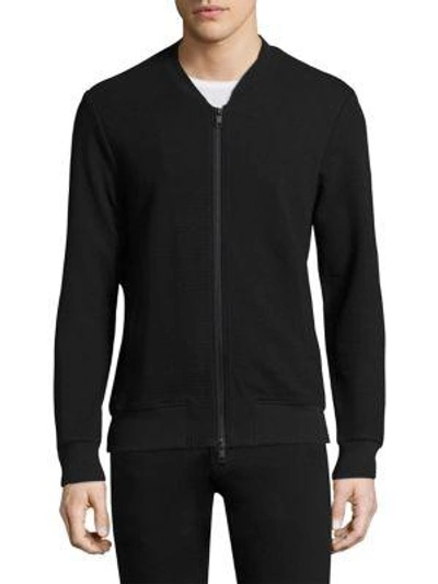 J. Lindeberg Randall Crinkle Sweater In Black