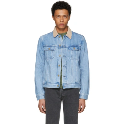 Apc O-veste Howl Denim Jacket In Blue