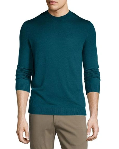 Theory Remsey Dip-dye Crewneck Sweater, Plankton Multi, Navy