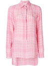 Victoria Beckham Tunisian Collar Shirt In Pink