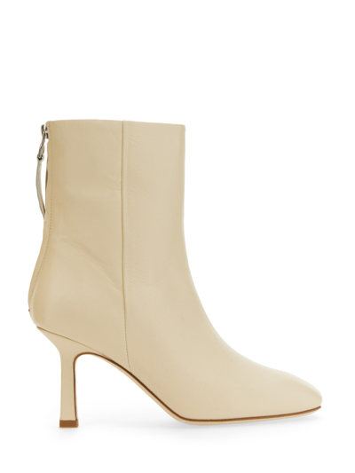 Aeyde Lola Square Toe Bootie In White