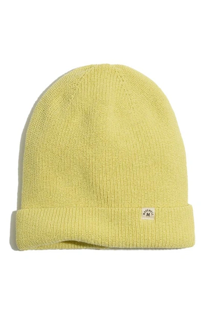 Madewell Recycled Cotton Beanie In Wild Fennel