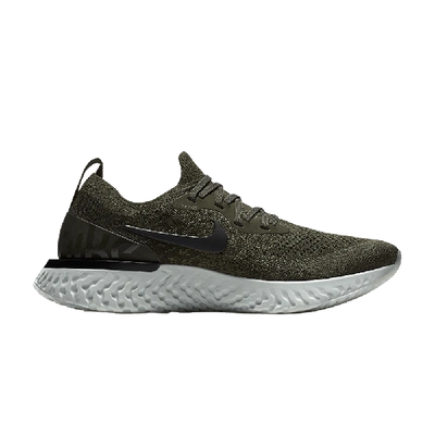 Pre-owned Nike Epic React Flyknit 'olive' In Green | ModeSens