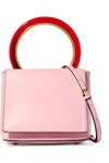 Marni Pannier Leather Shoulder Bag In Blush