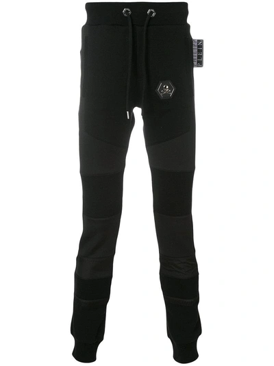 Philipp Plein Skull Patch Track Pants - Black