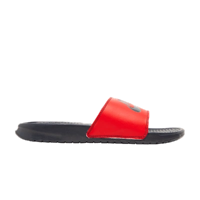 Pre-owned Nike Benassi Jdi 'anthracite' In Red