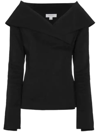 Beaufille Tora Off-the-shoulder Linen-blend Top In Black