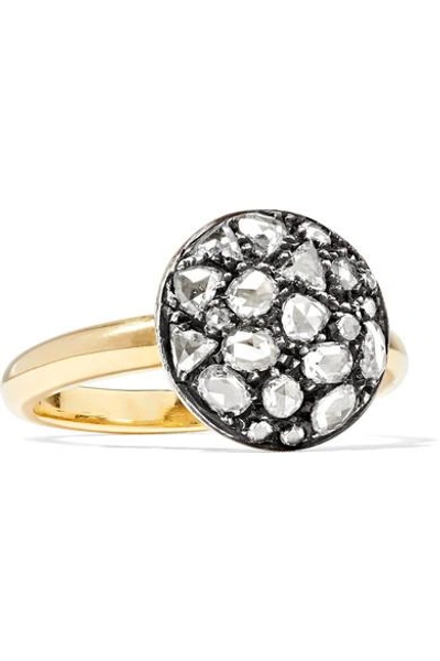 Fred Leighton Collection 18-karat Gold, Sterling Silver And Diamond Ring