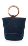 Simon Miller Bonsai 30cm Nubuck Bucket Bag In Blue