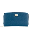 Dolce & Gabbana Logo Continental Wallet In Blue