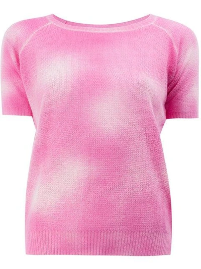 Avant Toi Faded Effect T-shirt - Pink