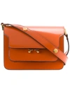 Marni Orange Trunk Mini Shoulder Bag In Yellow