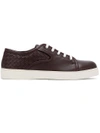 Bottega Veneta Intrecciato Dodger Sneakers - Red