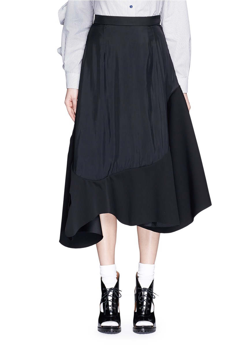 Toga Asymmetric Ruffle Hem Skirt | ModeSens