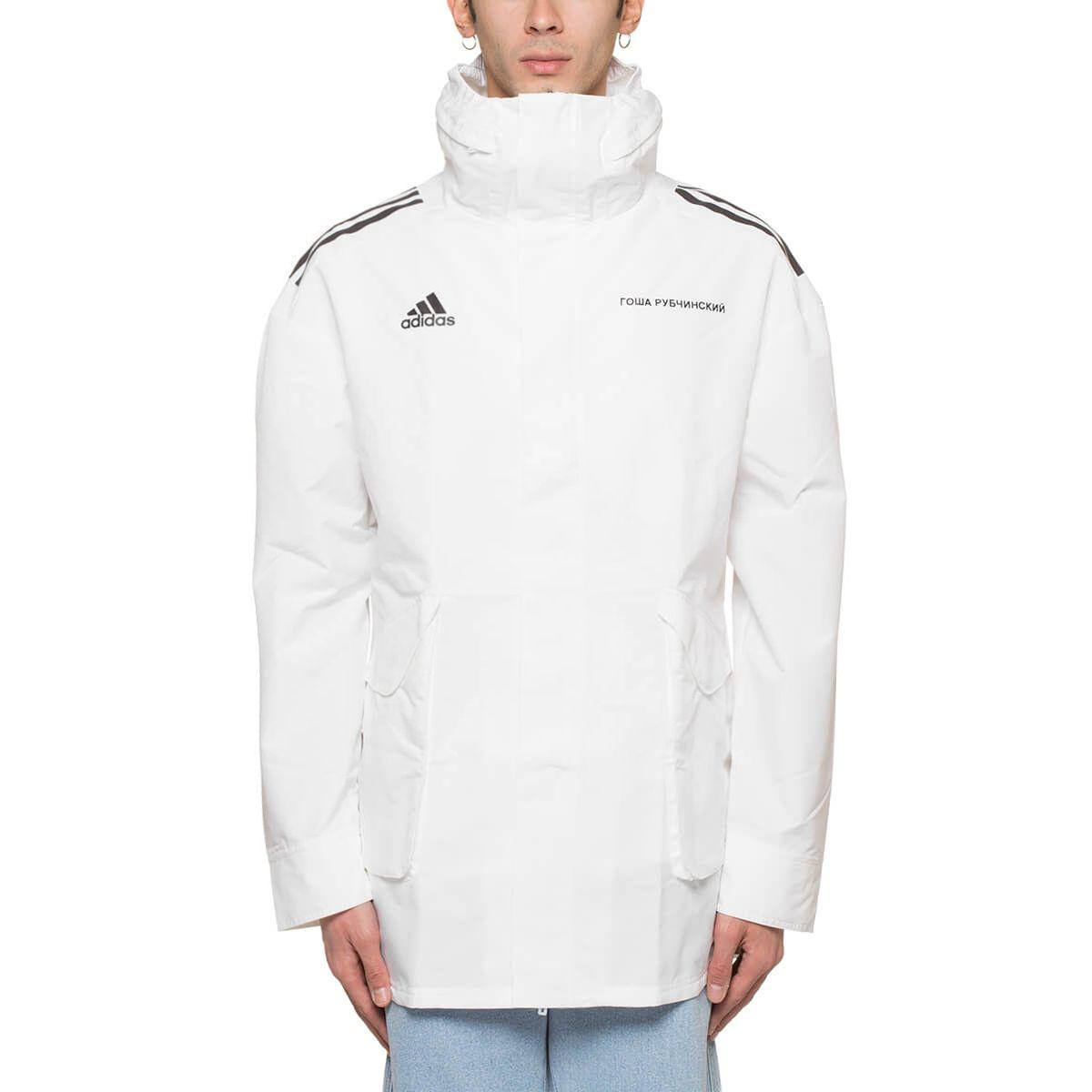 Gosha Rubchinskiy Adidas Hardshell Jacket In White | ModeSens