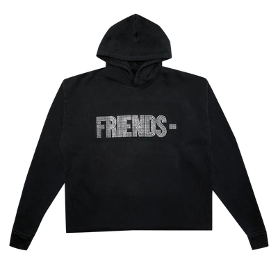 Pre-owned Vlone X Swavorski Friends Hoodie 'black'