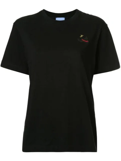 Macgraw Swan Patch T-shirt In Black