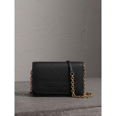 Burberry Embossed Leather Wallet With 