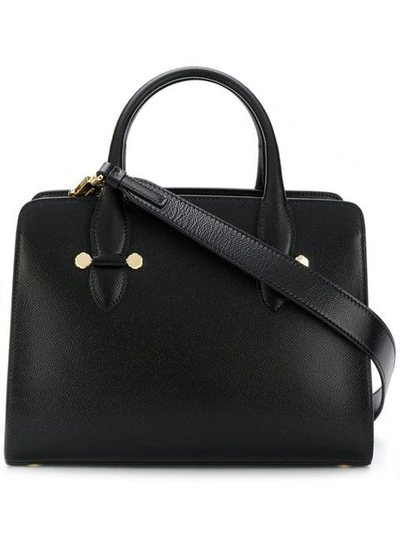 Ferragamo Small Double Handle Bag In Black