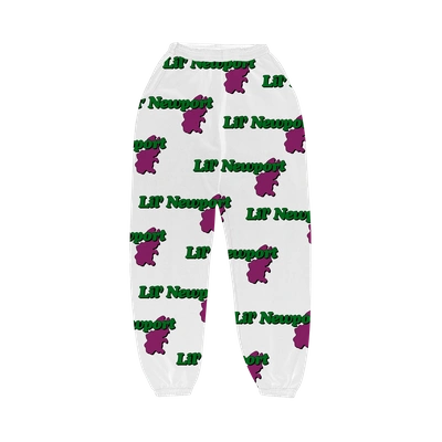 Pre-owned Vlone X Yams Day Lil' Newport Sweatpants 'white'