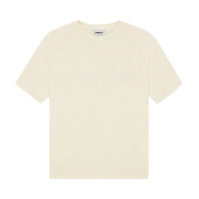Pre-owned Essentials Fear Of God  Short-sleeve Tee 'buttercream' In Cream