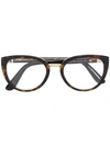 Dolce & Gabbana Oval Frame Glasses In Brown