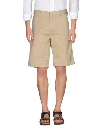 Carhartt Man Shorts & Bermuda Shorts Beige Size 26 Polyester, Cotton