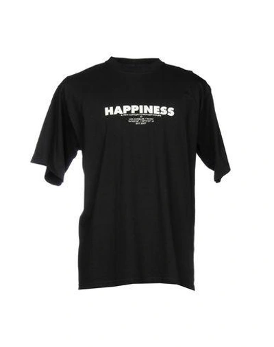 Happiness T恤 In Black