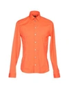 Patrizia Pepe Solid Color Shirt In Orange