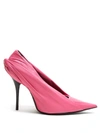 Balenciaga Knife Draped Pumps In 5623 Rose B