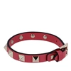 Valentino Garavani Rockstud Leather Bracelet In Pink