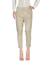 Entre Amis Casual Pants In Beige