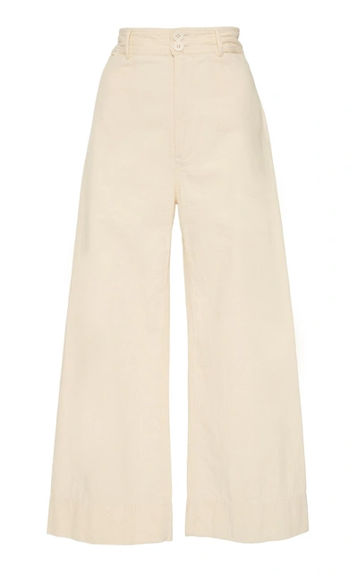 Apiece Apart Merida Wide Leg Pant In Neutral